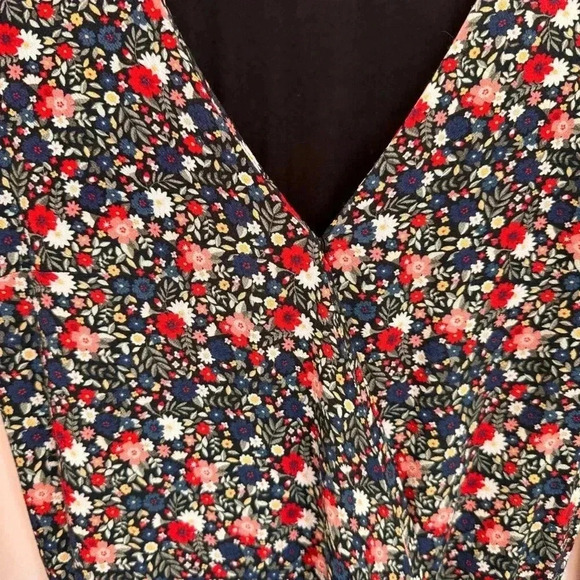 Sezane Wrap Floral Estelle‎ Mini Dress size size 38 - Picture 4 of 11